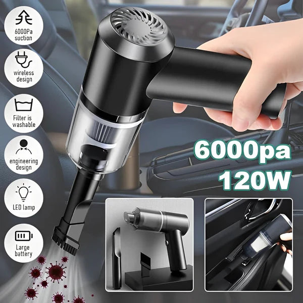 Mini Portable 3 In 1 Powerful Cordless Vacuum Cleaner Duster Blower Air Pump
