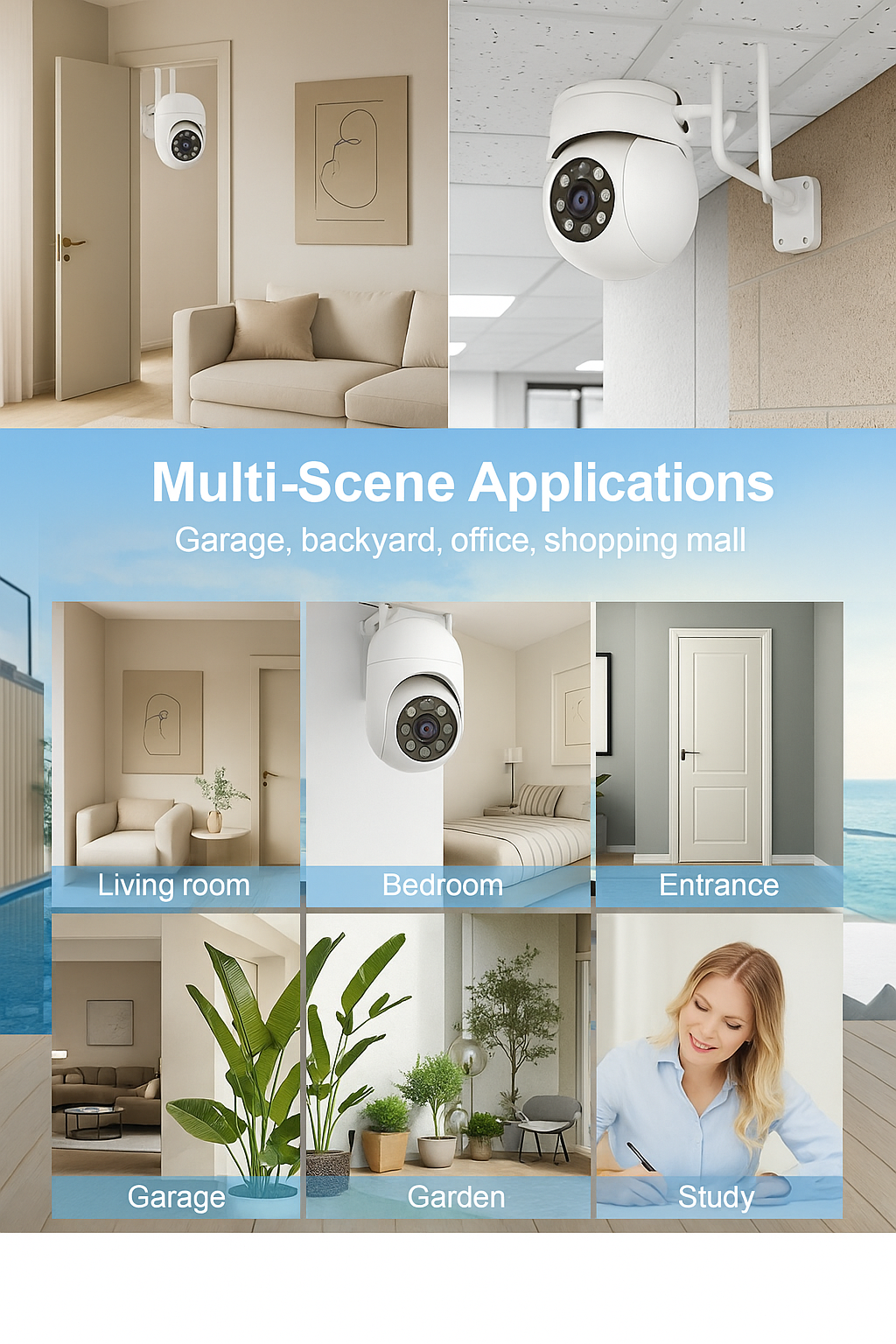 8MP Wireless PTZ Security Camera