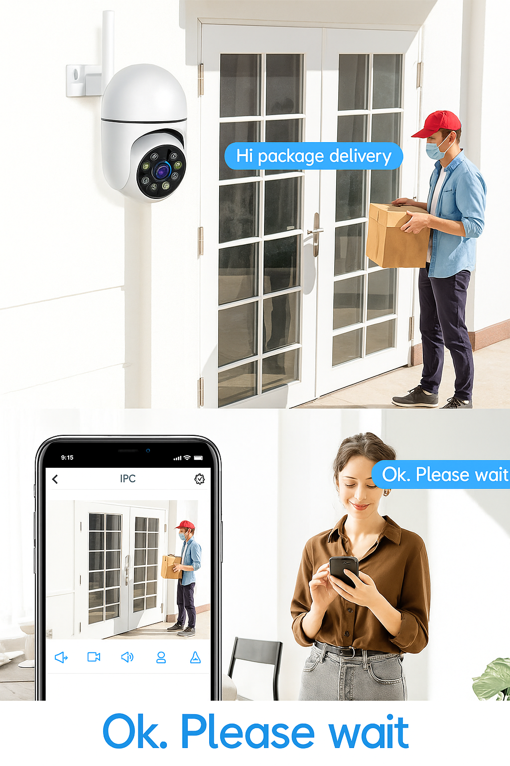 8MP Wireless PTZ Security Camera