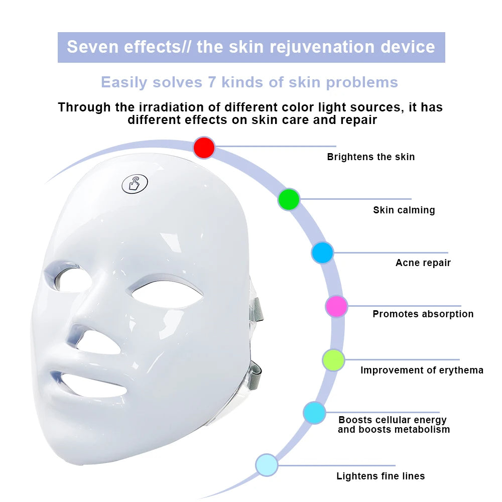 LED FACE GLOWING MASK
