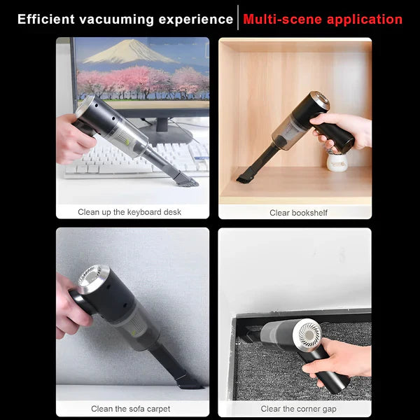 Mini Portable 3 In 1 Powerful Cordless Vacuum Cleaner Duster Blower Air Pump